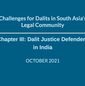 Dalit justice defenders in India – Report
